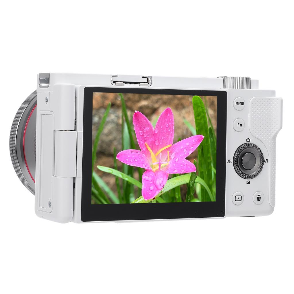 5K 64MP Digital Camera with 12X Optical Zoom 3.2in Flip Touch Screen WDR Anti Shake for Live
