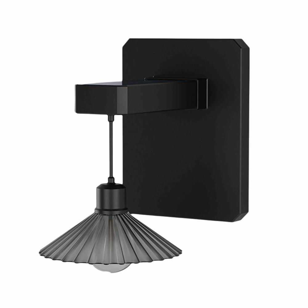 

Waterproof LED Solar Wall Lamp Solar Powered Solar Wall Lamp Solar Shed Light Garden Courtyard чорний