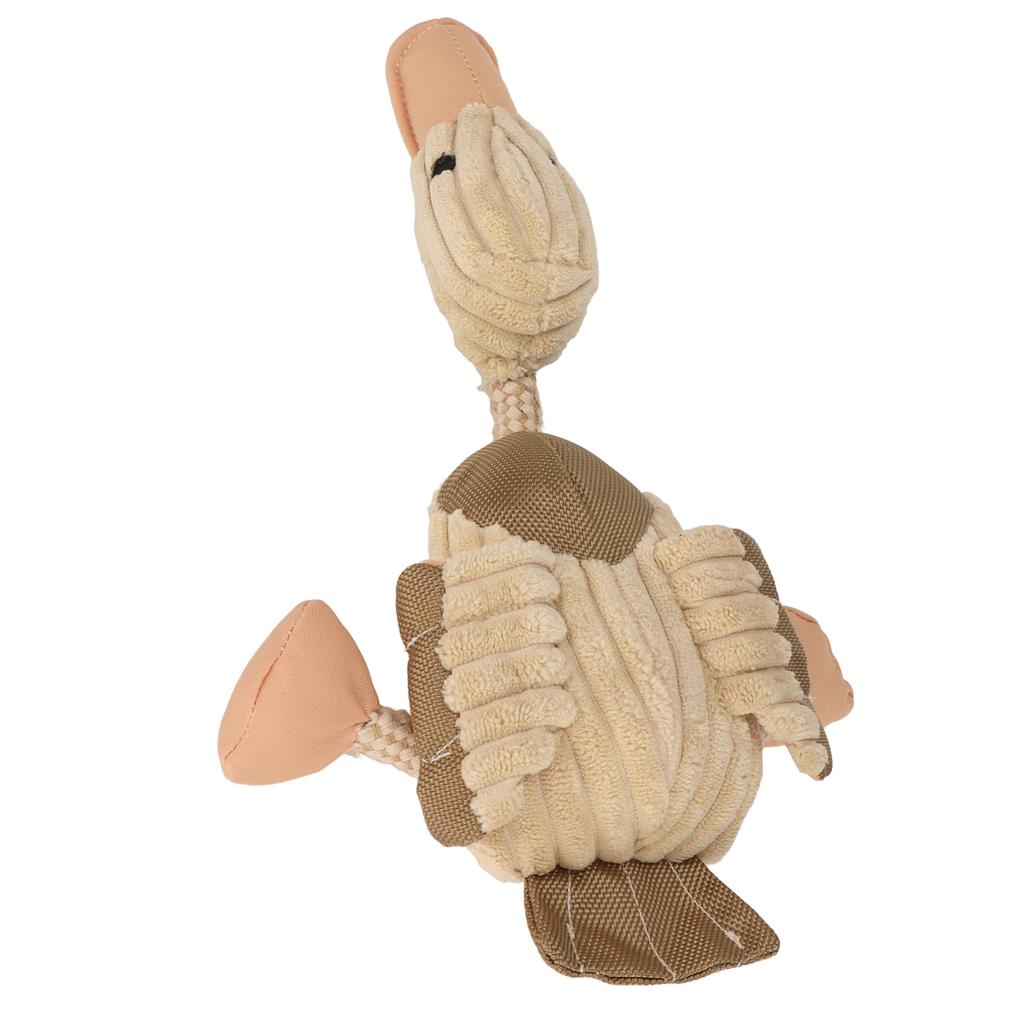Plush Dog Duck Toy Teeth Grinding and Cleaning Bite Resistance Cotton Rope Squeaky Dog Toy for Dogs
