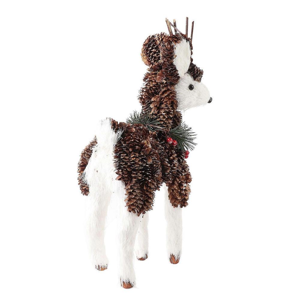 Xmas Deer Decoration Exquisite Cute Desktop Holiday Simulation Elk Figurine for Show Window