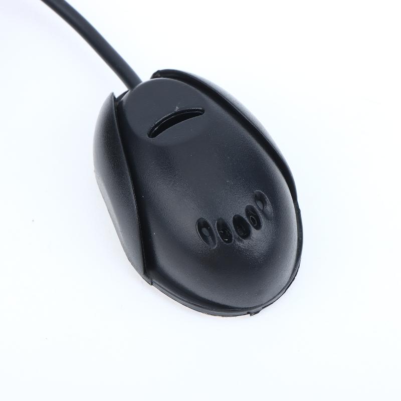 External Wired Car Microphone Cable Paste Mount High Sensitivity Pickup Mic for Car Stereo System