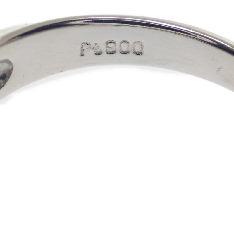 Keine Marke  #9(JP-Größe) Ring Pt900Platin Damen