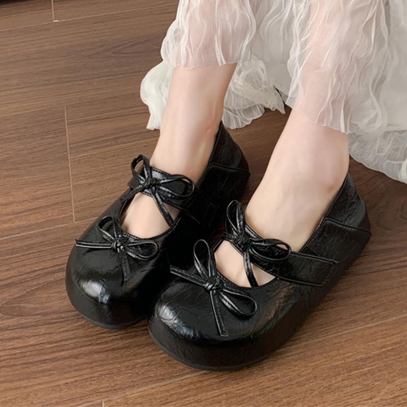 2026 Bow Flats Women Loafers Shoes Fashion Mary Jance Dress Shoes Lolita Designer Woman Sneakers Autumn New Cozy Ladies Zapatos
