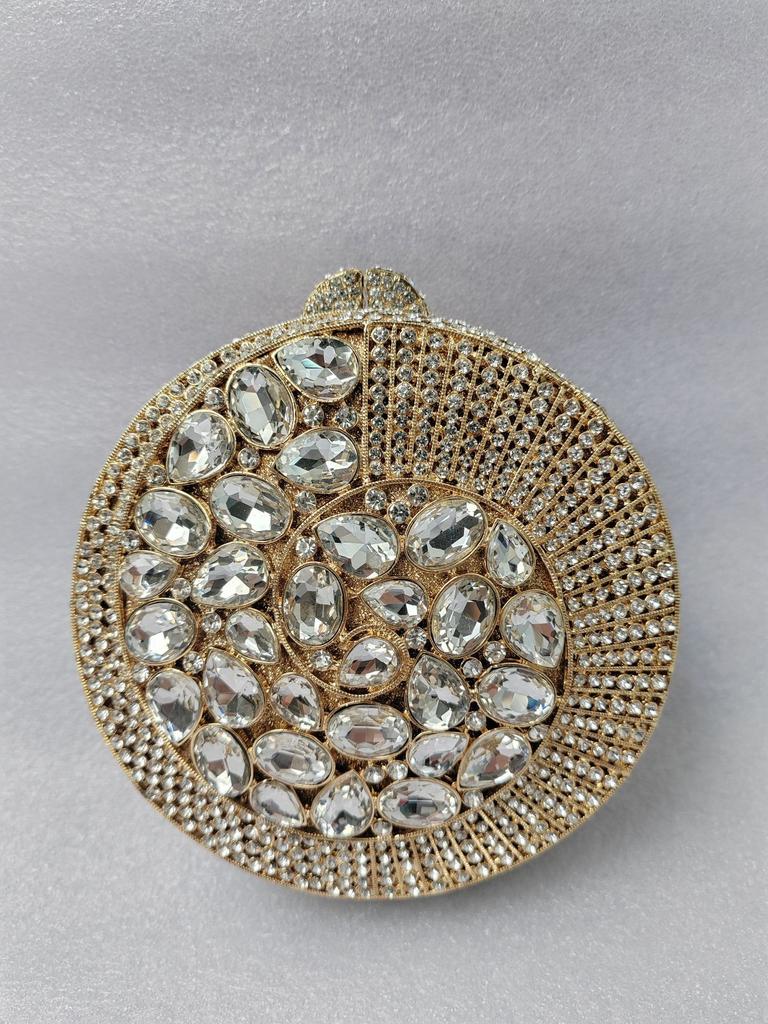 Hohle Voll-Diamant-Kristalltasche Bankett-Clutch