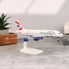 20 cm Legierung Metall UK Air British Airways Airbus 380 A380 Fluggesellschaften Flugzeug Flugzeug mit Fahrwerk Modell Diecast Flugzeugmodell