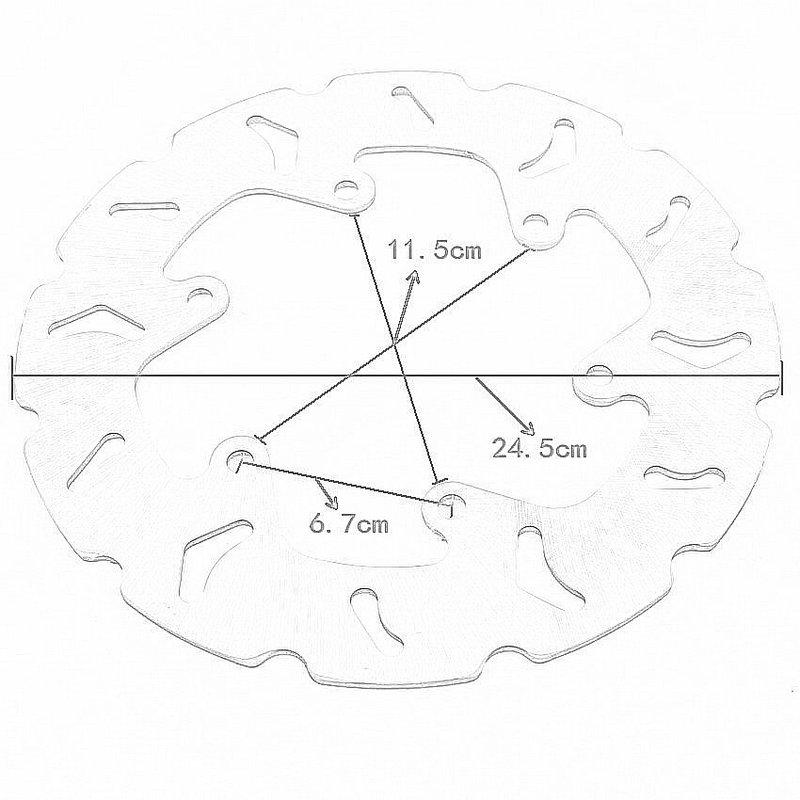 Refit Motorcycle front Brake disc For Yamaha YP250 DX/A Majesty YP250 Skyliner 250 (+ABS) 4HC-2582T-00 For MBK YP250 Skyliner