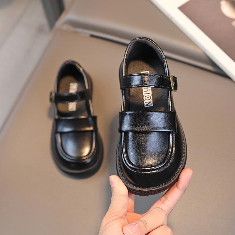 Princesa infantil 2024 temporada novos alunos fornecimento transfronteiriço estilo princesa menina solteira sapatos de couro