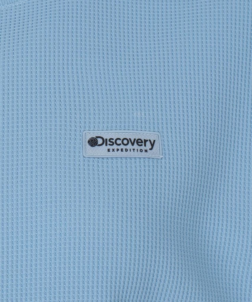 DISCOVERY EXPEDITION Women'S Waffle Training Short Sleeve T-Shirt (Blue)
