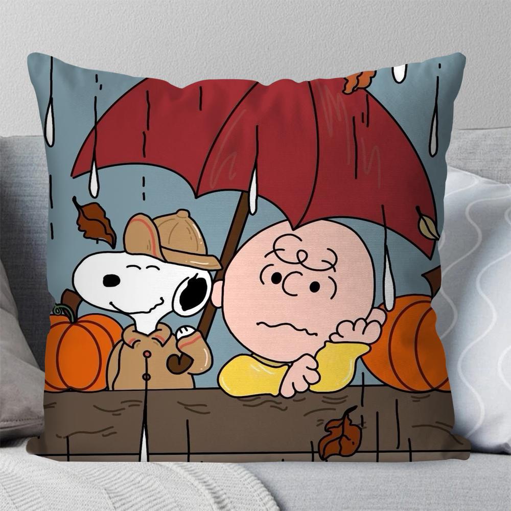 

Комический персонаж S-snoopy Наволочка Квадратная подушка Спальня Диван Досуг Комфортная подушка Автомобиль Гостиная Украшение дома 40X40 16x16Inch