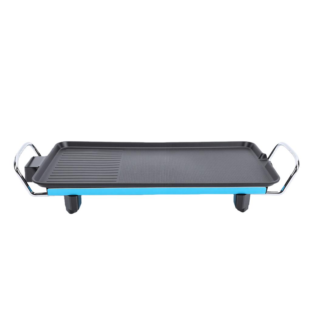 Elektrische Grillplatte Aluminiumlegierung Antihaft Beschichtet Einstellbare Temperatur Tischplatte Elektrischer Indoor Grill für Küche BBQ US-Stecker