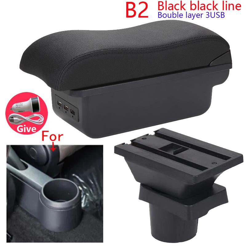 For Volkswagen UP Armrest Box For Skoda Citigo VW UP Seat Mii Car Armrest Storage Box Car Accessories Auto Retrofit Parts