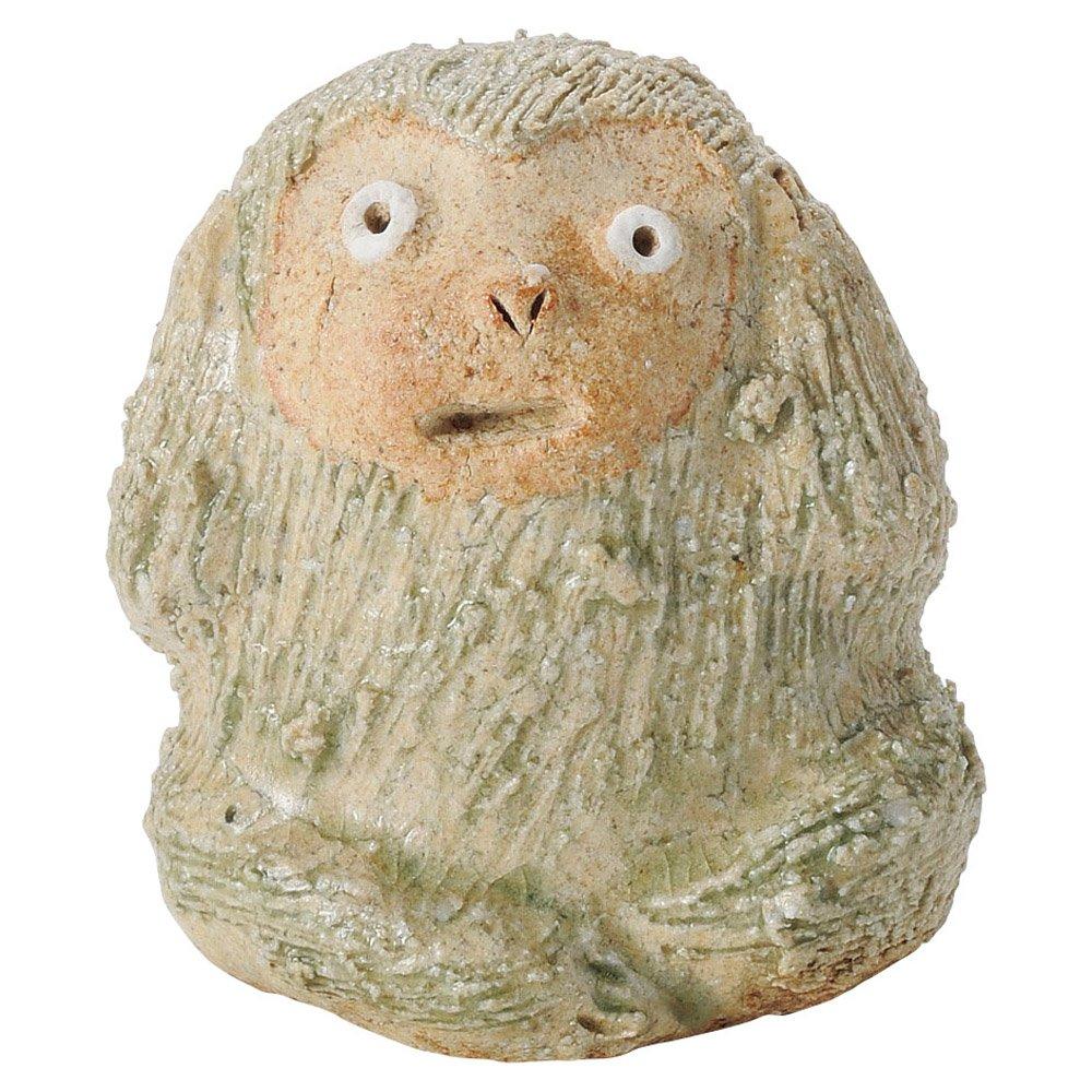 

Shigaraki Ware Hechimon Arado Ornament Hear no Evil