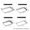 Rectangle Stainless Steel Tray Buffet Presentation Tray Metal Food Serving Plate Rice Noodle Pan Home Kitchen Accessories