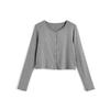 Schlankmachender Cardigan im koreanischen Stil mit langen Ärmeln - Elegantes, vielseitiges Oberteil für Damen für Herbst/Winter
