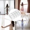 8lots High Transparency Plastic Curtain Spacers Block Window Blind Spacers Protects From Wall Damage