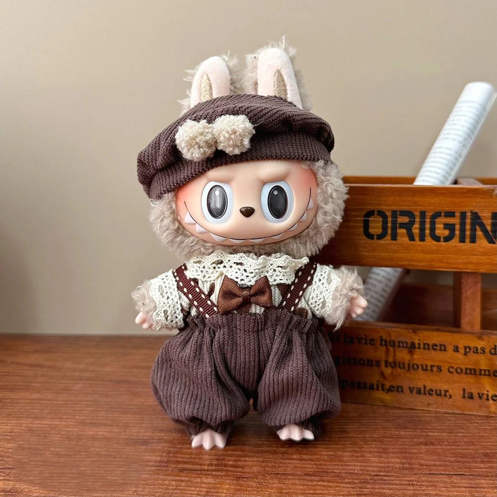 Fashion Clothes Hoodies Doll Clothes Color Match Hoodies Dolls Accessories For 17cm Labubu Doll Clothes Gift