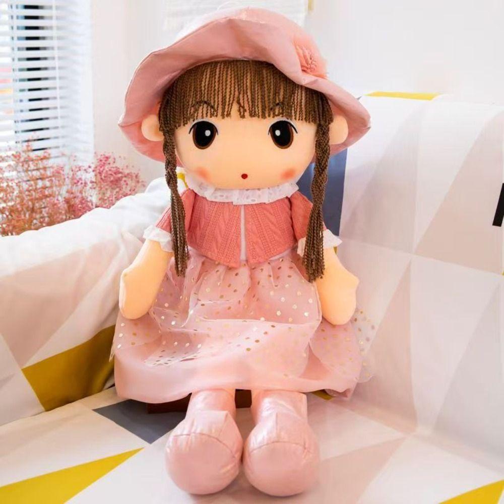 Soft Sweetheart Doll Cute Design Girl Stuffed Toys Gril Plush Toy  Sleeping Doll