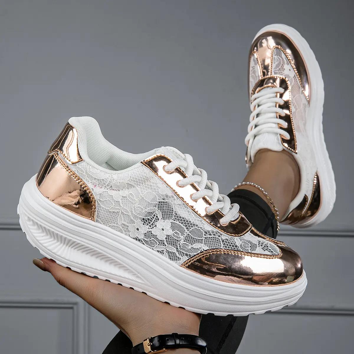 

Кроссовки Женская обувь Женская спортивная обувь Дышащая повседневная трендовая модная женская обувь 42