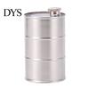 Industrial Barrel Shape Decanter Oil Drum Wine Pot, Durable Stainless Steel Leak-proof Bottle with Removable Spout Cruet, 350ml Capacity, Refillable