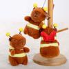 Cute Bee Capybara Plush Keychain With Vibrating Wings For Kids And Collectors
