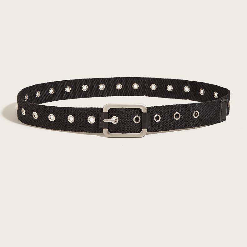 

Belt And Versatile Slimming Pin Buckle Canvas Belt Match With Outfit Any