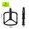 Anti-slip aluminium mountainbikepedalen met dubbele DU-lagers