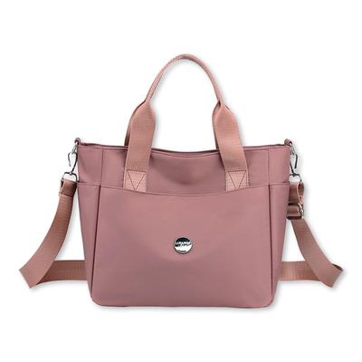 Lov Sawar Dog Walking Bag, Shoulder Bag, Rainproof, Water-Repellent, Zippered, Lightweight, Small, Nylon, Cute (Dusty Pink)