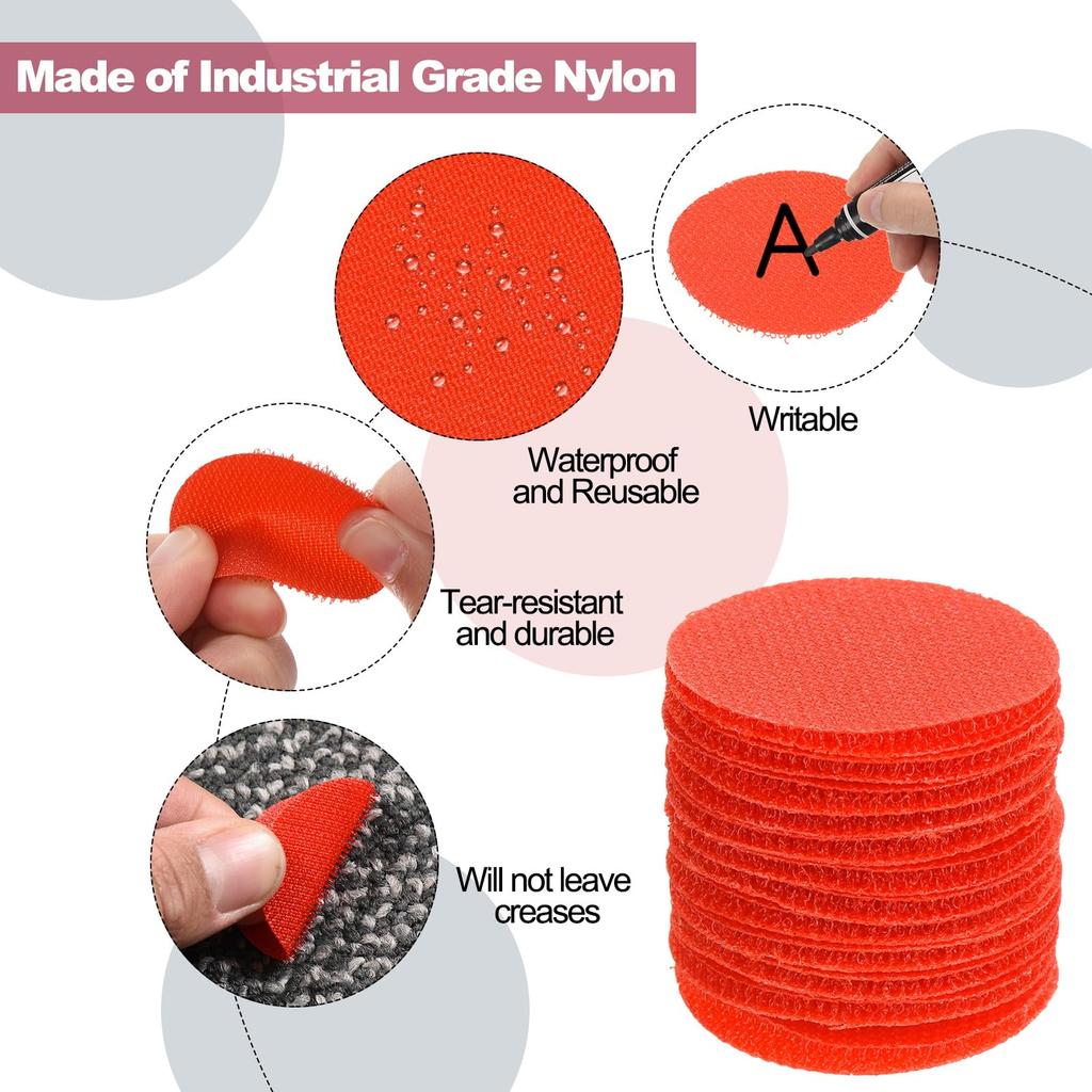 PATIKIL 4cm 40pcs Car Pet Spot Markers Round Floor Dot Markers - Car Pet