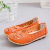 Women Leather Driving Shoes Moccasins Comfort Flats Casual Slip On Yellow Nurse Walking Summer Maternity Shoes for Mother