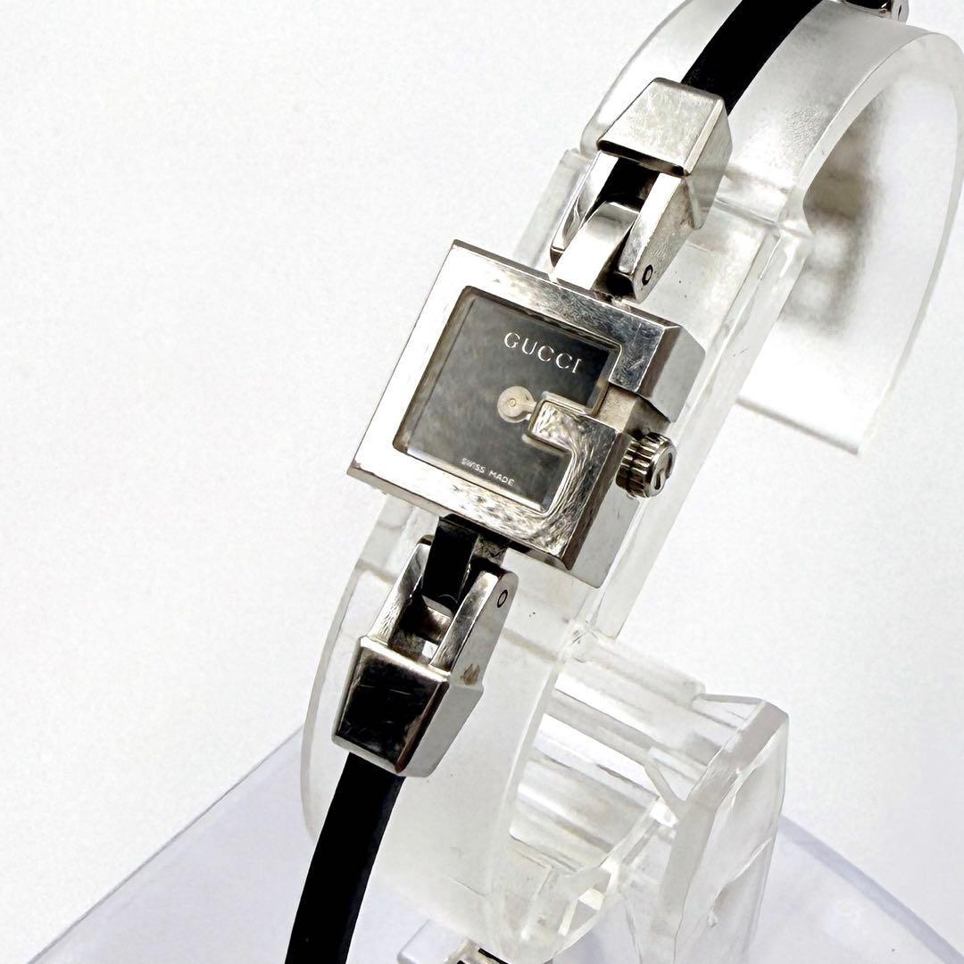 Used [Working Item] GUCCI Gucci 102 Quartz Watch Black New battery replaced