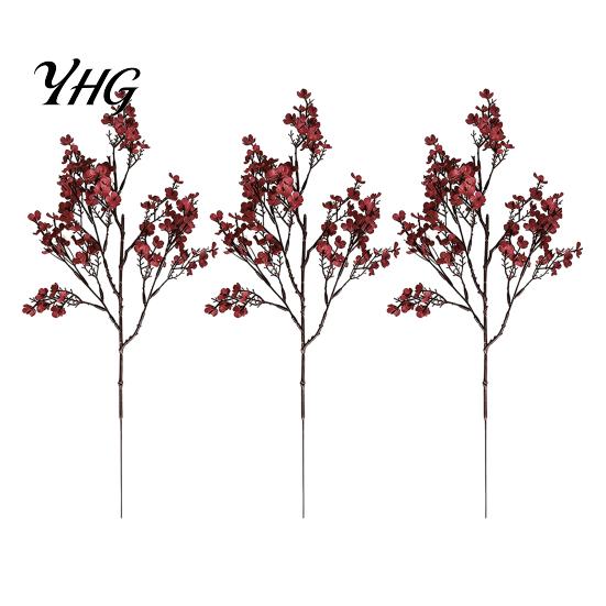 Durable Faux Plant Accents for Home Realistic Artificial Flowers Autumn Decoration, Silk Floral Reusable Harvest Festival Flower Stems Branches