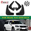 4PCS 2009- Mudflaps FOR Skoda Yeti Mudguard Fenders Mud Flap Guard Splash Fender Mudguards Accessories Auto Styline