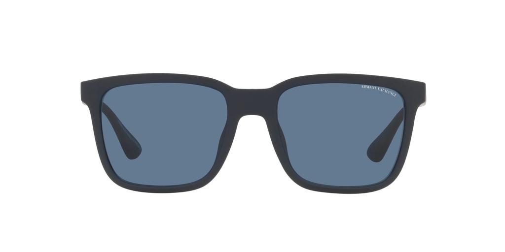 Armani Exchange AX4112SU Mattblau 55 Herren Sonnenbrille,