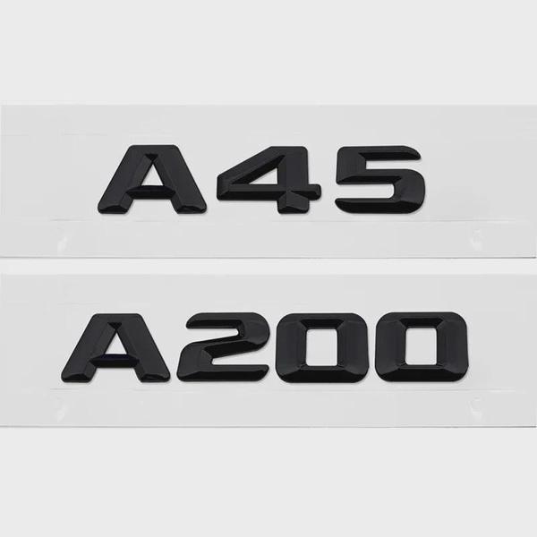 Car Tailgate Sticker Rear Trunk 3D Letter Emblem Badge for Merced-es Ben-z  A Class A45 A63 A140 A160 A180 A200 A220 A250 A260