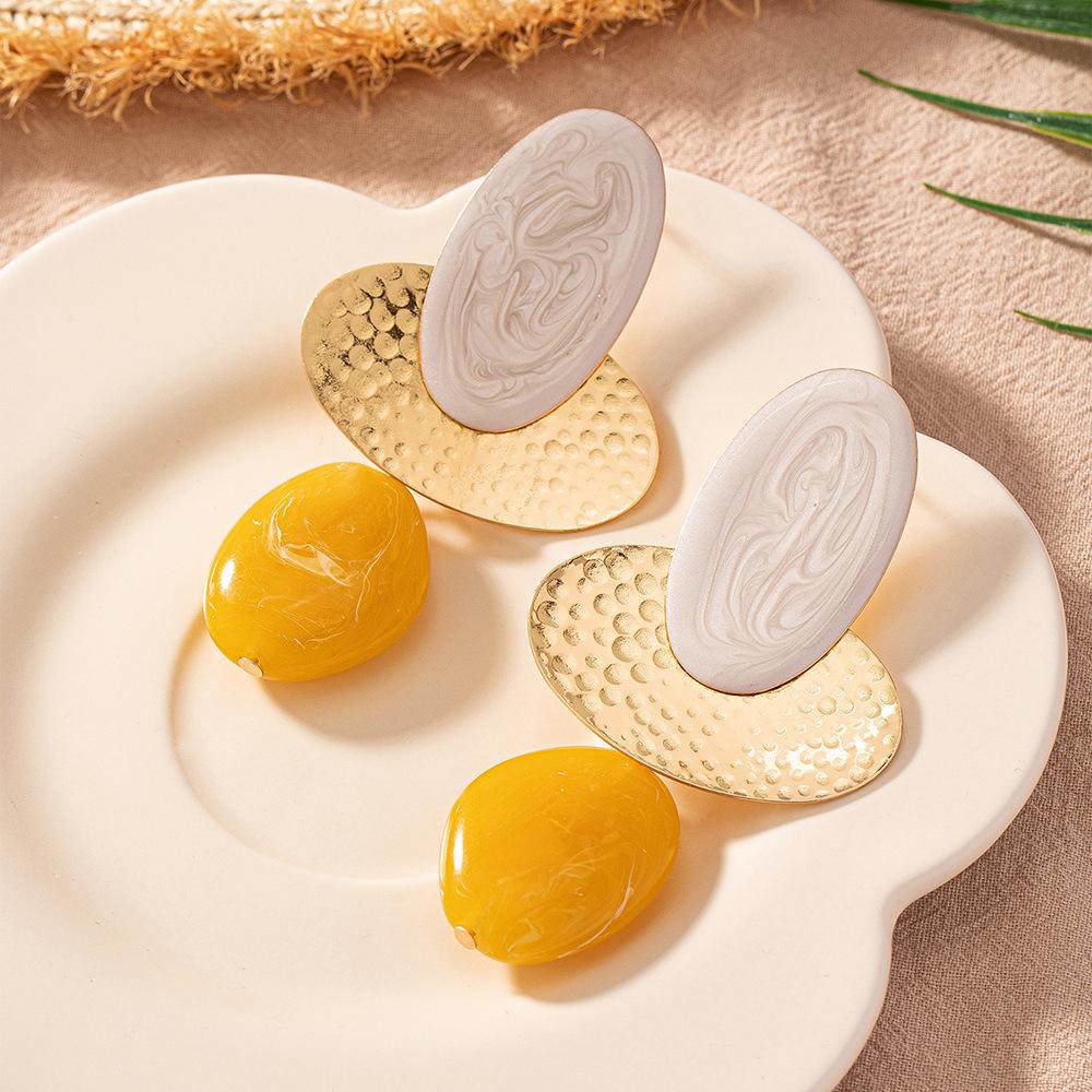 

Модные висячие серьги для женских украшений оранжевый