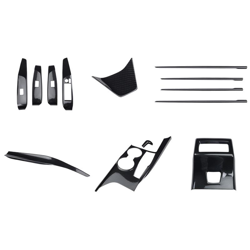 Car Interior Peach Wood Decoration Accessories For Toyota Camry 2019-2024 Instrument Console Gear Water Cup Cover Air Vent Trims