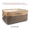 Free Custom Basket Cat Dog Toy Print Name Pet Storage Box DIY Toys Clothes Accessories Foldable Organize Customized