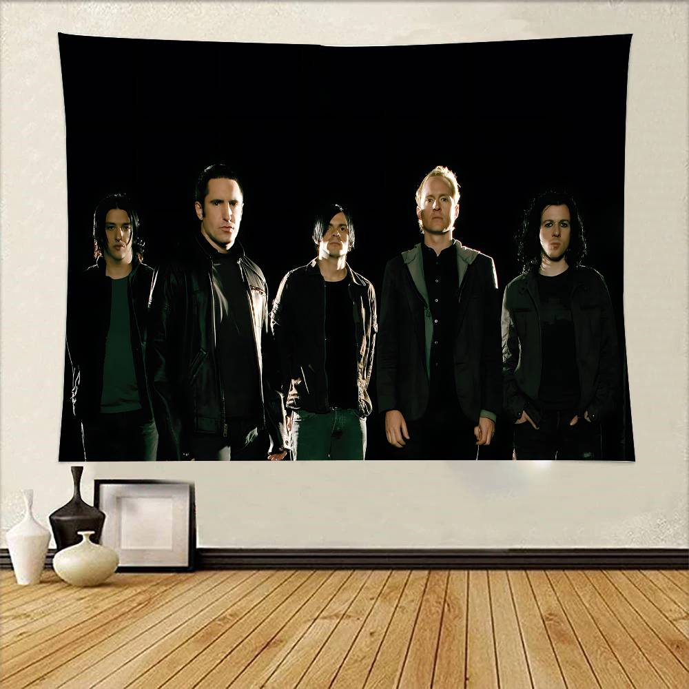 NNine IInch Nails Cool Tapestry Wall Hanging Printed Polyester Tapestry INS Decoration Wall Decor