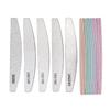 5Pcs/Lot Sharply Nail Buffing Blocks Double Sided Grit Sanding Sticks Half Moon Design Travel Friendly Nail Care Kit