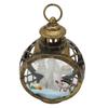 Christmas Vintage Decorative Candle Lantern Christmas Decorative Lantern with LED Flickering Flameless Candle Bronze