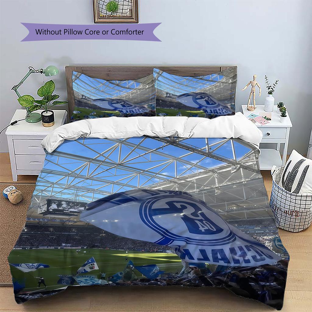 S04 Pattern Bedding Home Decoration Birthday Gift ( 1 duvet cover + 2 pillowcase, without core),fan merchandise.