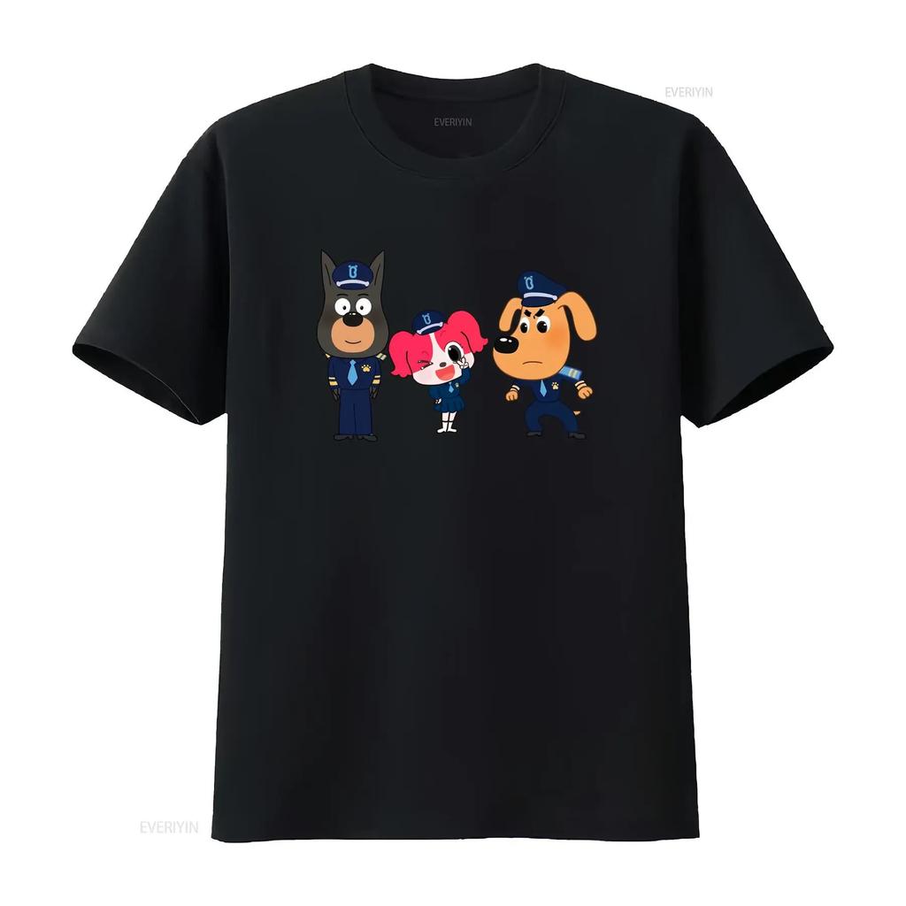 Costume da Sheriff Labrador T-shirt da Cane Cartone Animato per Bambini Design Carino e Colorato Perfetto Quotidiano