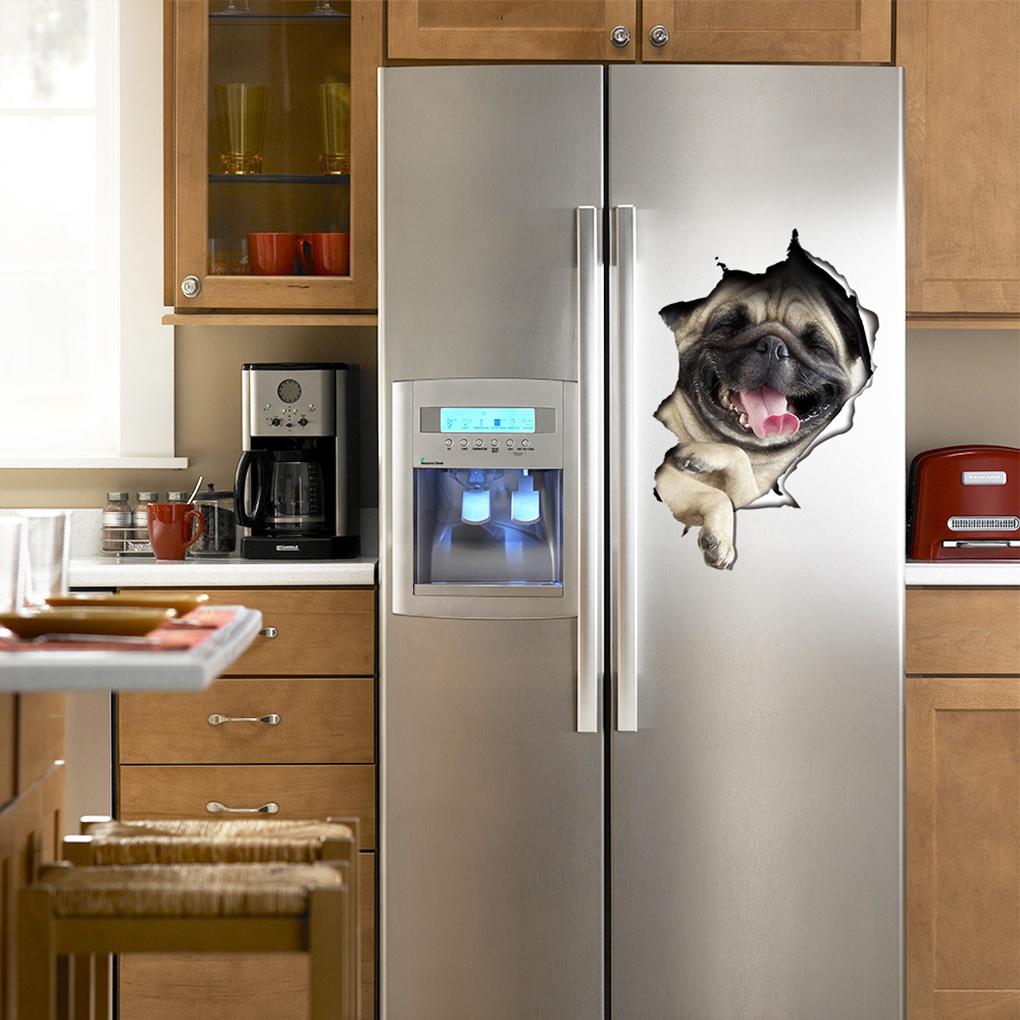 Dekorativní samolepky na štěně, samolepka na toaletu a koupelnu, samolepka na zeď, samolepky na ledničku