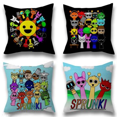 Game S-Sprunki Fun   Pillow Gift Home Office Decoration Pillow Bedroom Sofa Car Cushion CoverPillow Case