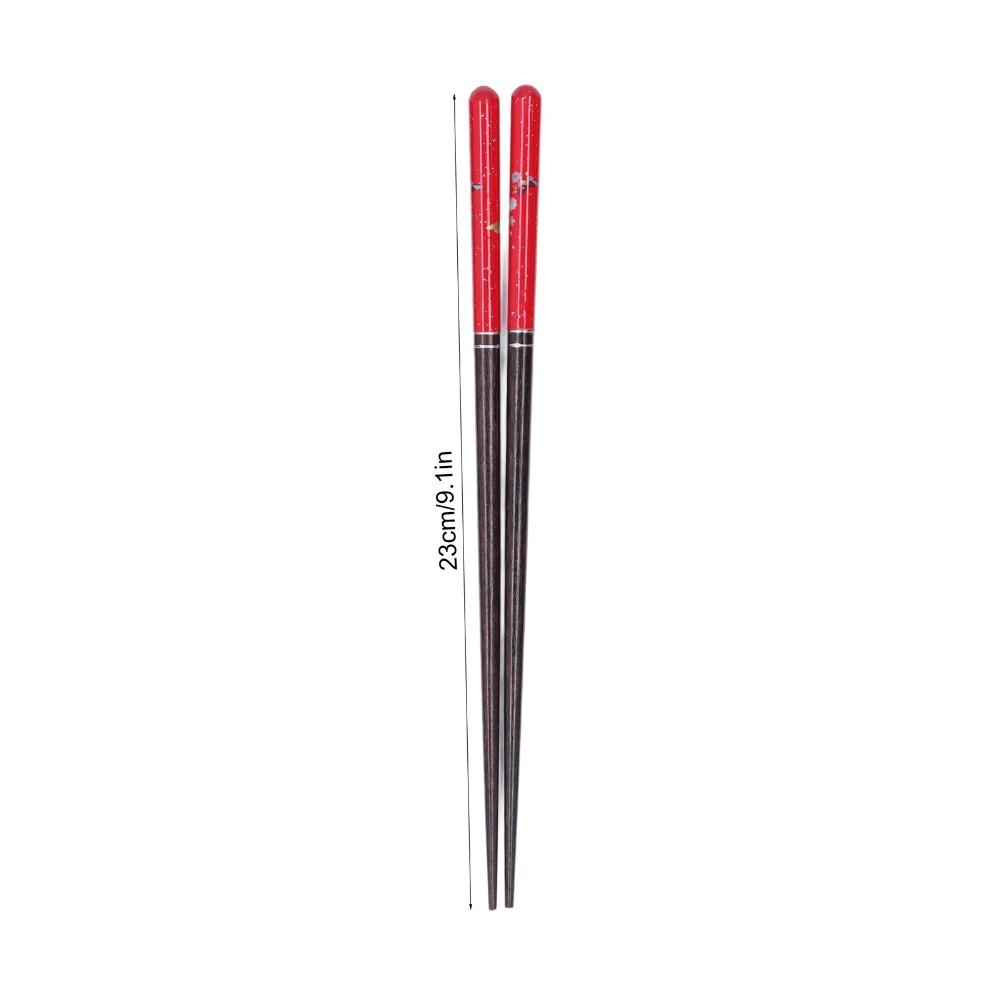 5Pair Colorful Finish Dining Chopsticks Smooth Meal Eating Sticks Food Chopsticks  Restaurant