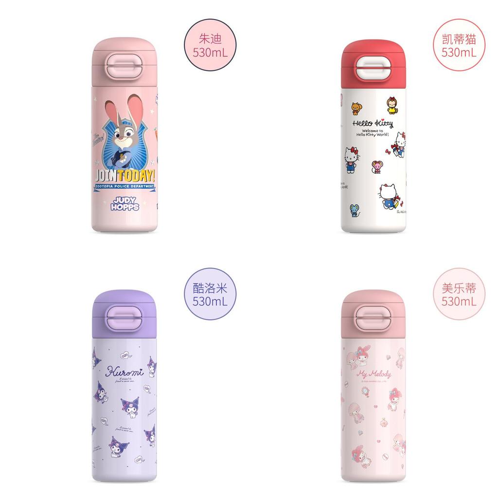 Hello Kitty Insulated Water Bottle With Stainless Steel Double Wall For Kids And Students
