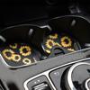 2PCS Car Coaster Water Cup Bottle Holder Waterproof printing Anti-slip Pad Mat Composite rubber Interior Decoration  Accessories
