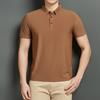 Seamless Ice Silk Seamless Polo Shirt Men's Solid Color Short Sleeve Lapel T-Shirt