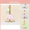 Adorable Plush Dinosaur Keychain Cute Cartoon Flower Dragon Doll Keyring