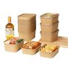 Kraft Paper Disposable Meal Containers